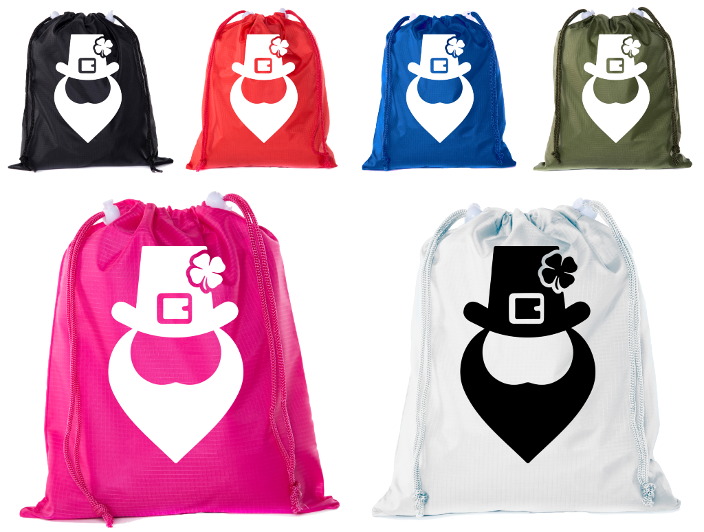 St Patrick's Day Goodie Bags, Mini Drawstring Cinch Sacks, Small Gift